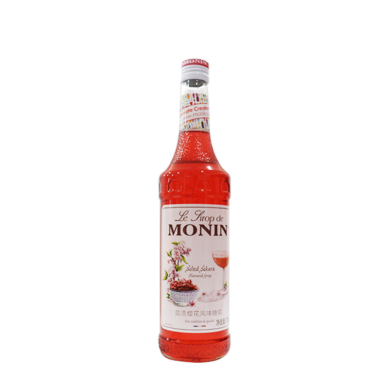 莫林盐渍樱花风味糖浆Monin Salted Sakura咖啡鸡尾酒果汁饮料