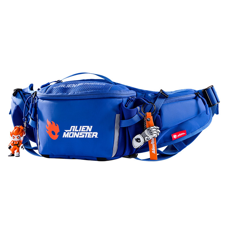 外星怪蓝核摩托车腰包防水斜跨包