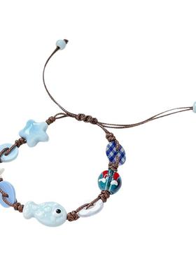 新中式简约复古气质编织手链