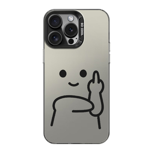 竖中指适用iqoo13手机壳neo10男12Pro高级感11s爱酷7竞速版10情侣8搞怪6se个性创意5外壳z9turbo+防摔icoo套
