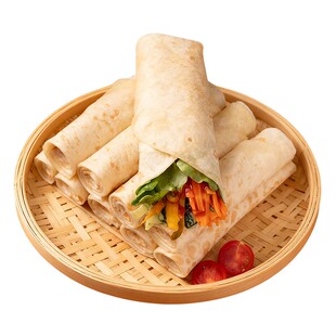 手工春饼官方旗舰店皮薄饼烙馍春卷皮山东卷饼饼皮商用即食早餐饼