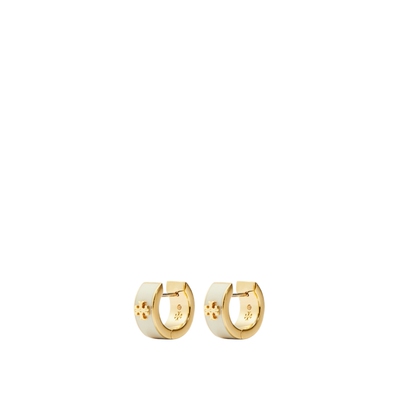 【礼物】TORY BURCH 汤丽柏琦 经典系列 双T LOGO圈形耳环 171094