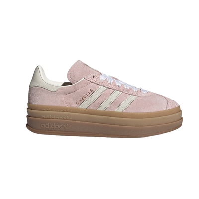 adidas阿迪达斯三叶草T头鞋2026夏女GAZELLE BOLD厚底板鞋IH4209