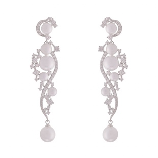 「英国女王」法式高级感轻奢优雅复古宴会精致闪耀珍珠耳环/耳夹