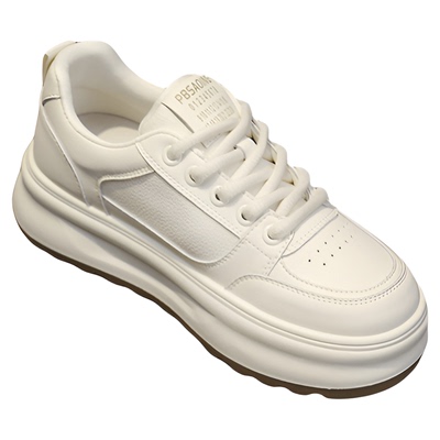 真皮小白鞋女2025春夏新款熊猫鞋