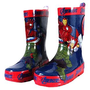 男童鞋卡通雨鞋中大童水靴中筒防水防滑耐磨四季款天然橡胶雨鞋