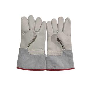 耐低温防护手套防寒防冻液氮冷库干冰加气站牛皮耐磨加长加厚保暖