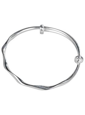 顺庆银楼简约女纯银手镯