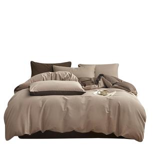 无印良品全棉磨毛四件套纯棉2025新款床单被套床笠三件套床上用品