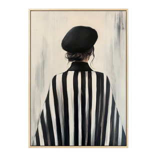 抽象人物装饰画客厅沙发背景墙卧室床头摆画女人背影小众艺术挂画