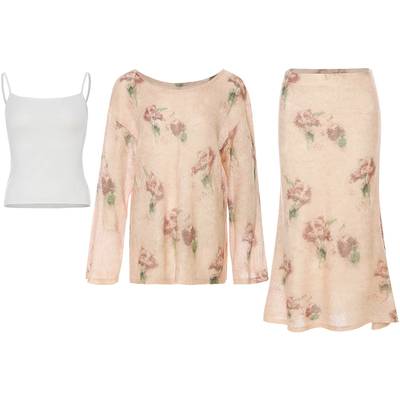 从那以后法式套装裙礼服裙子