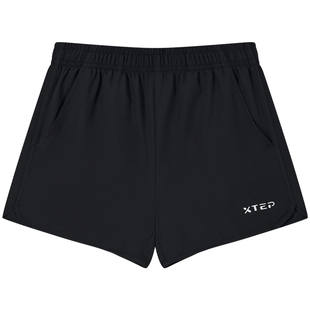 特步童装儿童速干短裤2026夏季新款女童宽松运动裤大童五分裤裤子