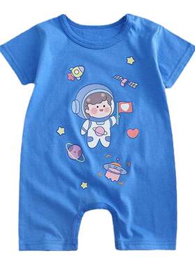 夏季婴幼儿爬服纯棉薄款连体衣潮