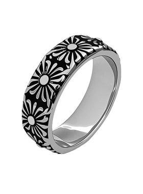 Sunflower太阳花-钛钢古着重工戒