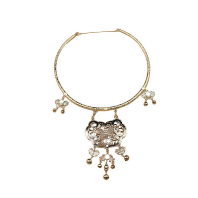 格格间保色铜女晚明风项圈