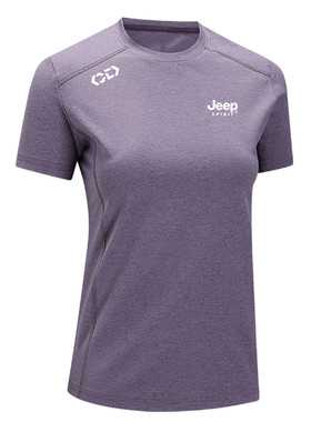 Jeep户外速干短袖T恤女