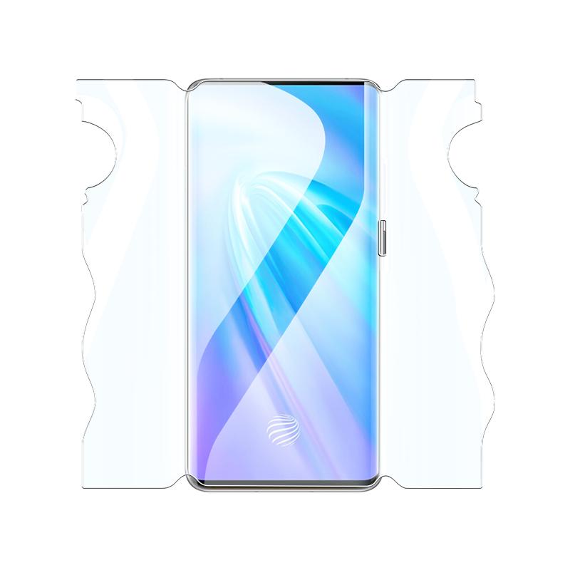 适用vivonex3钢化水凝膜5G全屏覆盖nex3s手机贴膜抗蓝光vovonex3s全包边防爆膜vivoNEX3前后一体膜防摔保护膜