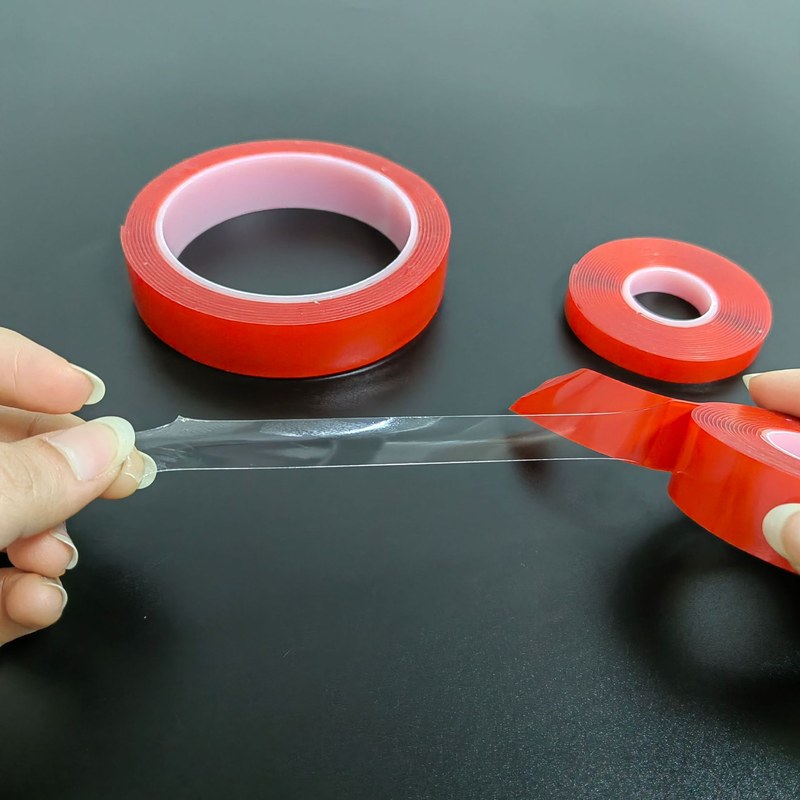 小管芯透明双面胶厂家红反复亚克力现货钉可胶带纳米膜免胶带水洗