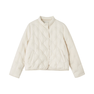 indicia标记商场款90%白鸭绒轻薄短款羽绒服女款2025年新款YR508C