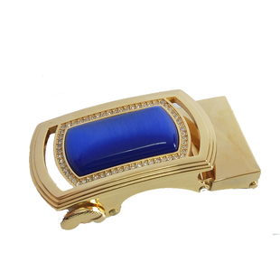 男士玉石扣皮带头自动扣猫眼石腰带扣镶玛瑙商务裤带配件宽3.5潮