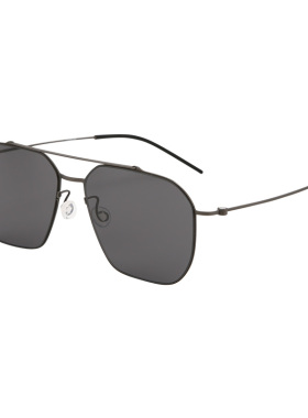 木川墨镜男飞行员双梁超轻钛架开车防晒户外防紫外线不偏光太阳镜