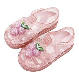 夏上新童鞋女童凉鞋夏季宝宝鞋子可爱甜美公主鞋果冻鞋舒适防滑