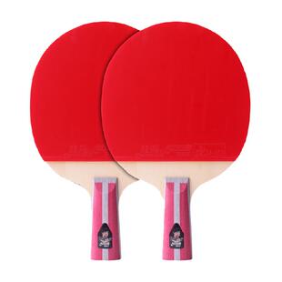 红双喜乒乓球拍H4星直拍+直拍狂飙双拍兵乓球拍四星专业级1副