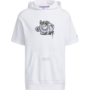 Adidas/阿迪达斯正品U BBAL HOODIE 3男女运动连帽短袖IA6787