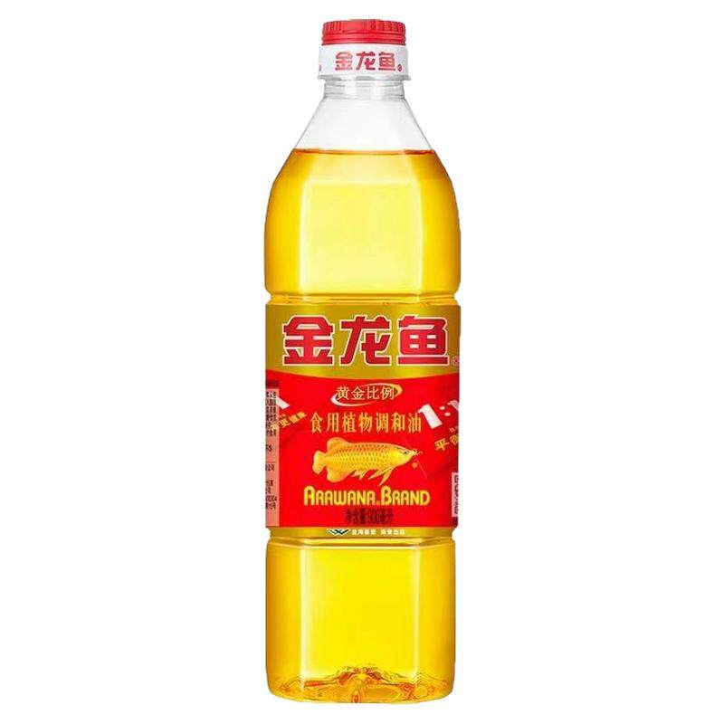 【金龙鱼】黄金比例食用植物调和油900ml/瓶烹饪油食用油