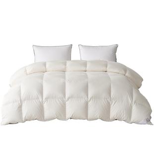 霞珍羽绒被95白鹅绒加厚冬被五星级酒店春秋被子保暖抗菌暖气被芯