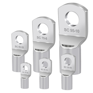 国标SC窥口铜鼻子加厚线鼻紫铜线耳冷压接线端子纯铜1.5-630平方