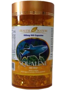 澳洲原装HEALTH N NATURE角鲨烯软胶囊500mg*500粒大包装眼睛