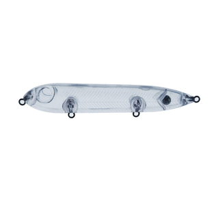 12.5cm/20.6g美国Heddon海钓大物浮水铅笔路亚饵透明无涂装毛坯