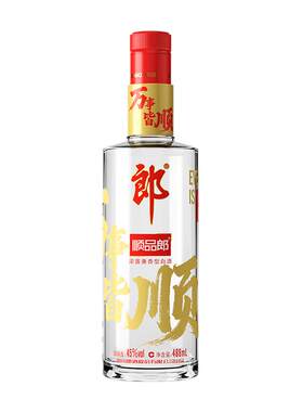 郎酒顺品郎480红顺45度浓酱兼香型488ml光瓶纯粮食四川白酒口粮酒