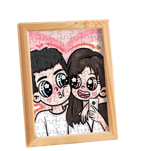 定制拼图相框生日礼物情人节给闺蜜情侣毕业照片手工纪念意义结婚