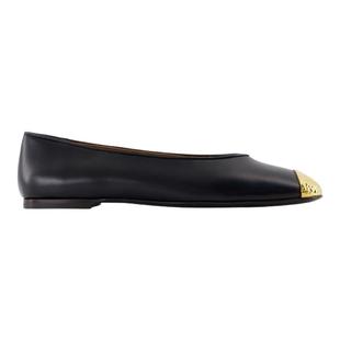Giuseppe Zanotti Punta Amanda Ballerinas - 皮质 - 黑色