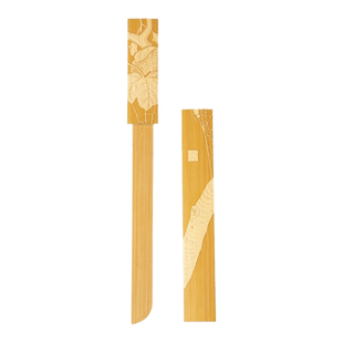 竹制浮雕柳叶刀实心竹裁纸刀竹雕刻工艺品大师纯手工精雕手把玩件