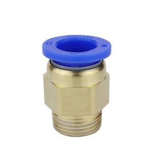 气管PC接头气动快插接头PC4/6/8/10/12 外丝直通快插接头气动配件