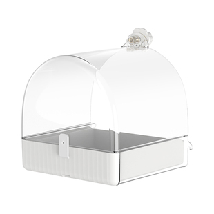 鹦鹉横丝竖丝洗澡盆八哥鸟用品洗澡神器浴缸鸟笼鹦鹉专用玩具大号