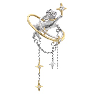 太可爱了！晚安小羊原创胸针小众设计星芒流苏高级感西装配饰穿搭