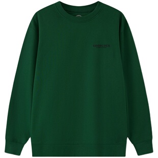 德鲨春秋季新款圆领卫衣男青年时尚休闲棉质上衣男外套