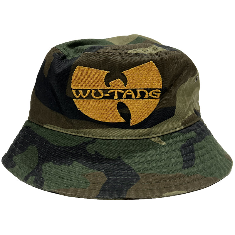 美国Wu-Tang Clan武当派经典HIPHOP说唱BBOY街舞刺绣迷彩渔夫帽