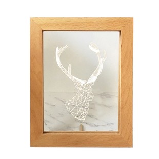 实木相框画框led小夜灯DIY亚克力板发光底座7寸相架摆件氛围灯