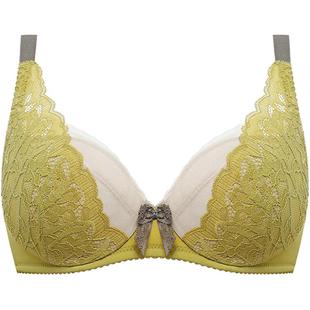 怡倩小胸薄款内衣女【春日花语】不空杯无感软钢圈聚拢收副乳文胸