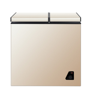 无霜冰熊双门小冰柜家用冷柜小型商用雪柜保鲜冷藏节能静音大容量