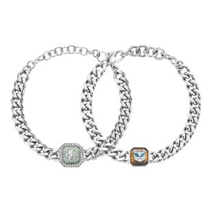 【新品】babama雪豹公益系列情侣款酷豹古巴手链男生日礼物