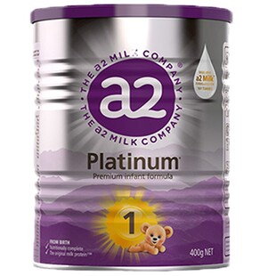 澳洲a2奶粉2段紫白金版二段婴儿宝宝牛奶粉小罐装400g有1一段