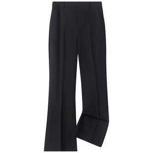 回笑职业西装裤女教资面试穿搭微喇叭正装裤气质显瘦长裤阔腿裤子