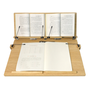 超大双层阅读架书架倾斜桌面写字板学习写作业支架可书写读书架木