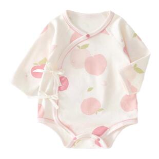 婧麒新生婴儿包屁衣夏季薄款纯棉三角哈衣春秋宝宝连体衣夏装衣服